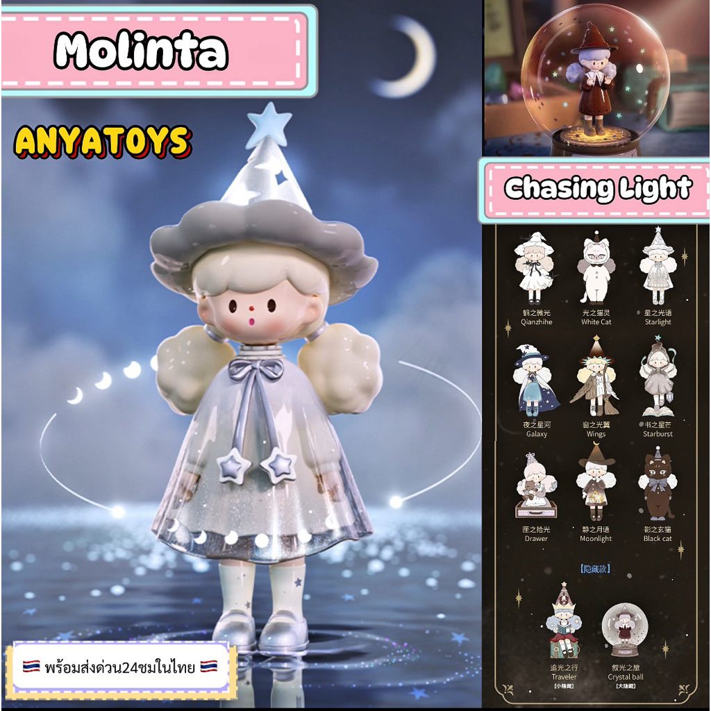 [เลือกตัว เช็คการ์ด]Finding Unicorn Molinta Chasing Light Series Blind Box ของแท้ 100% [พร้อมส่งด่วน24ชั่วโมง จากไทย!!]