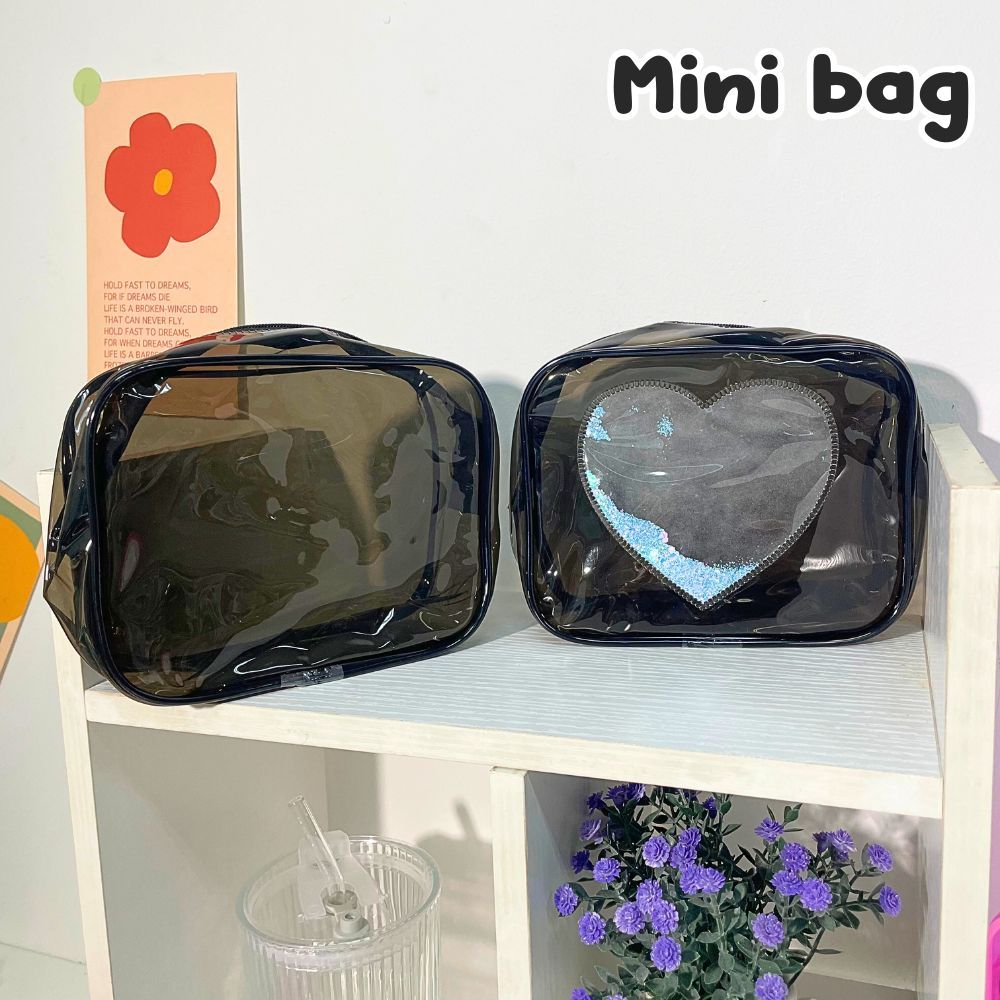 กระเป๋า mini bag กระเป๋าจัดระเบียบ วัสดุ PVC กันละอองน้ำได้ ขนาดกะทัดรัด พกพาสะดวก ส่งจากไทย!!!