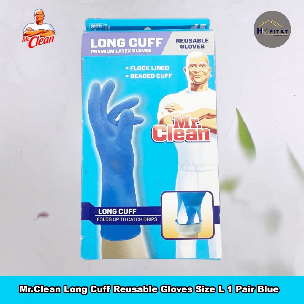 {Mr. Clean} Long Cuff Reusable Gloves ถุงมือทำความสะอาด