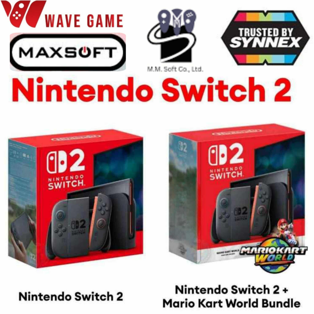 nintendo switch 2 gray , mario kart ( เครื่องประกันศูนย์ไทย ) ns2