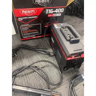 REAIM ตู้เชื่อมอาร์กอน TIG ตู้เชื่อมไฟฟ้า 2 ระบบ รุ่น TIG/MMA-400 มีหน้าจอแสดงกระแสไฟ ตู้อาร์กอน ระบบ TIG และ MMA
