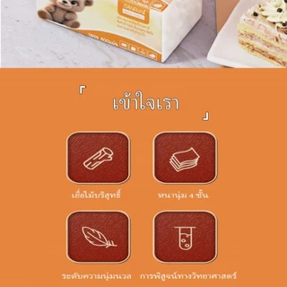 จัดส่งจากประเทศไทย❤️(ห่อใหญ) 20ห่อ กระดาษทิชชู่ ทิชชู่แบบหนา กระดาษชำระ หนา 4 ชั้น 400 แผ่น/1 ห่อ