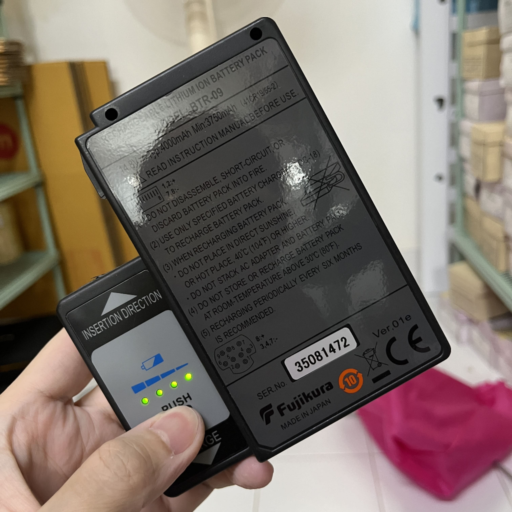Fusion Splicer Fujikura แบตเตอรี่พร้อมที่ชาร์จ
