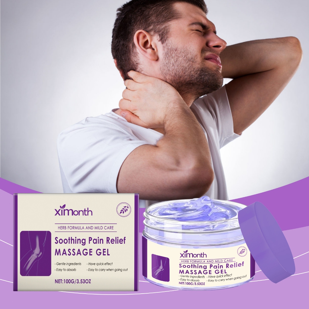 Ximonth Body massage gel 100g เจลน้ำมันนวดร่างกาย ลดปวดข้อในพริบตา คืนความคล่องตัวให้ร่างกาย ด้วยเจล