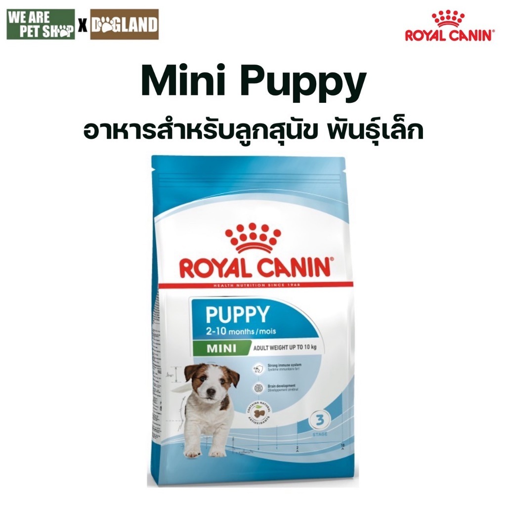 Royal Canin Dog 2 kg Mini Puppy อาหารเม็ดลูกสุนัข พันธุ์เล็ก