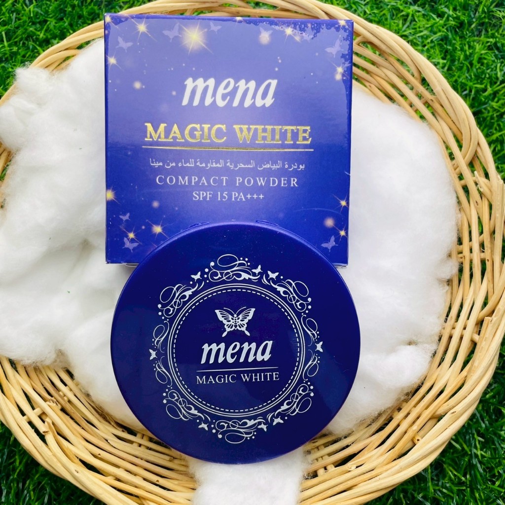 Mena magic white compact power SPF 15 PA+++ แป้ง มีนาเมจิกไวท์ คอมแพ็ค พาวเดอร์