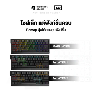 (จัดส่งภายใน 10 ส.ค.) คีย์บอร์ดเกมมิ่ง Wooting 60HE v2 - คีย์บอร์ด Magnetic ไซส์ 60% สวิตช์ Lekker Tikken
