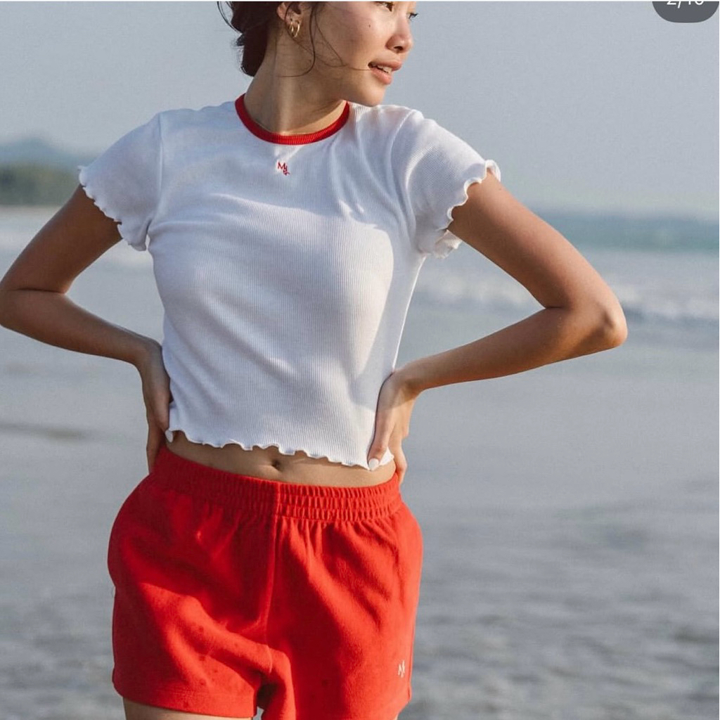 Mitr size M มือสอง สีขาว