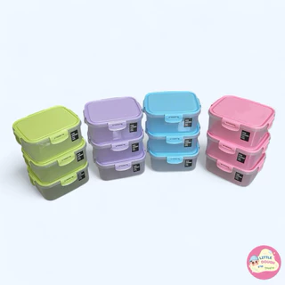 ยกโหล12ชิ้น กล่องบรรจุอาหาร สีขาว,คละสี,สีใส บรรจุ1,100ml ขนาด14*17*h7.5ซม. ราคาส่ง