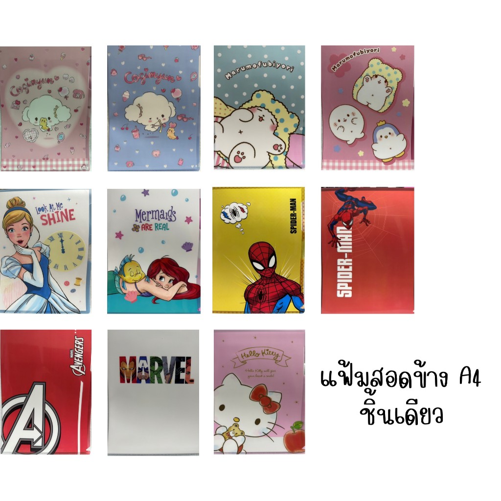 Update (23-3-2026) แฟ้มสอดข้าง 1 ช่อง ขนาด A4