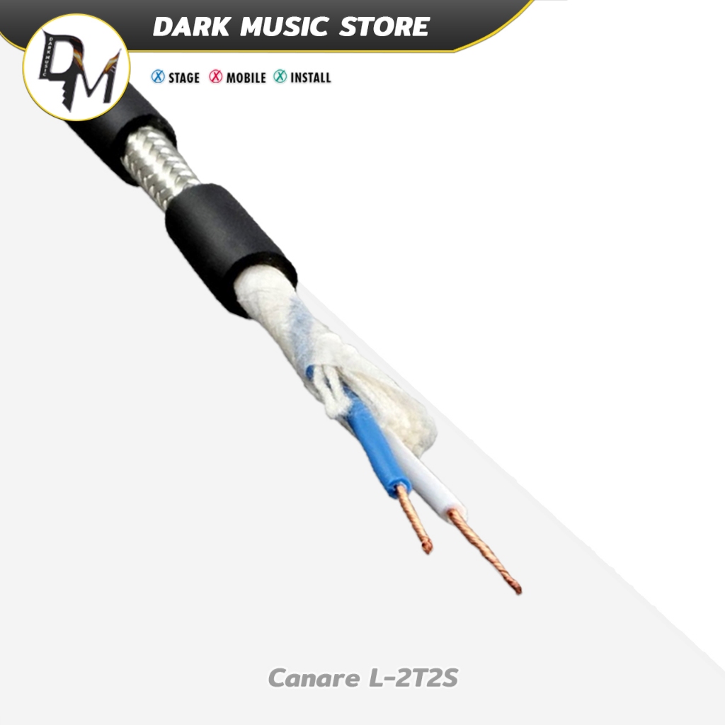 Canare สายสัญญาณเสียง L-2T2S สำหรับ สายเคเบิล ระบบเสียง ไมค์ เครื่องดนตรี Audio Microphone Cable