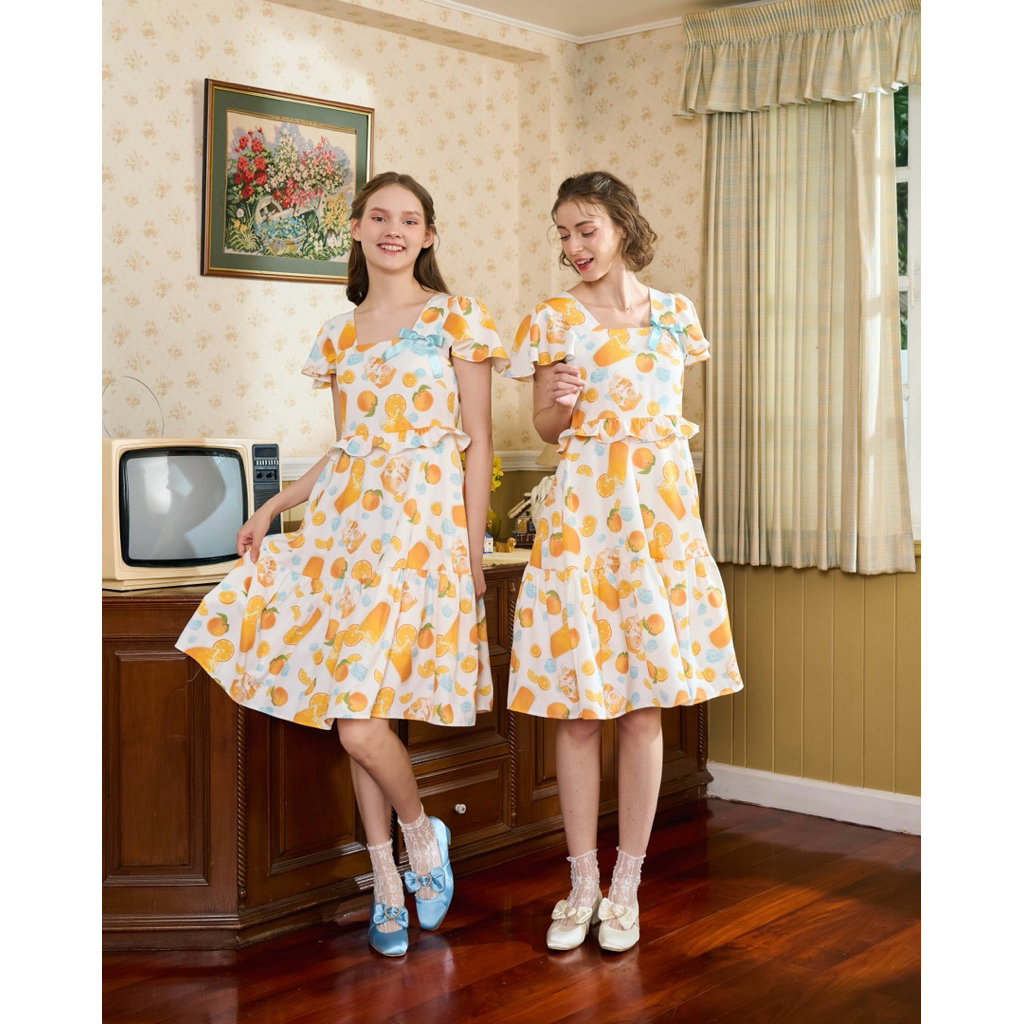🍊🍊 Oh! Orange Juice Swing Dress