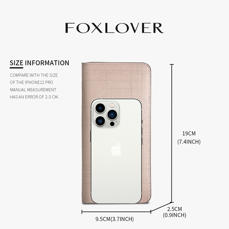 FOXLOVER กระเป๋าสตางค์ผู้หญิง แบบยาว หนังแท้คุณภาพสูง เรียบง่ายและมีสไตล์ ทนทาน พร้อมกล่องของขวัญ - รูปที่ 3
