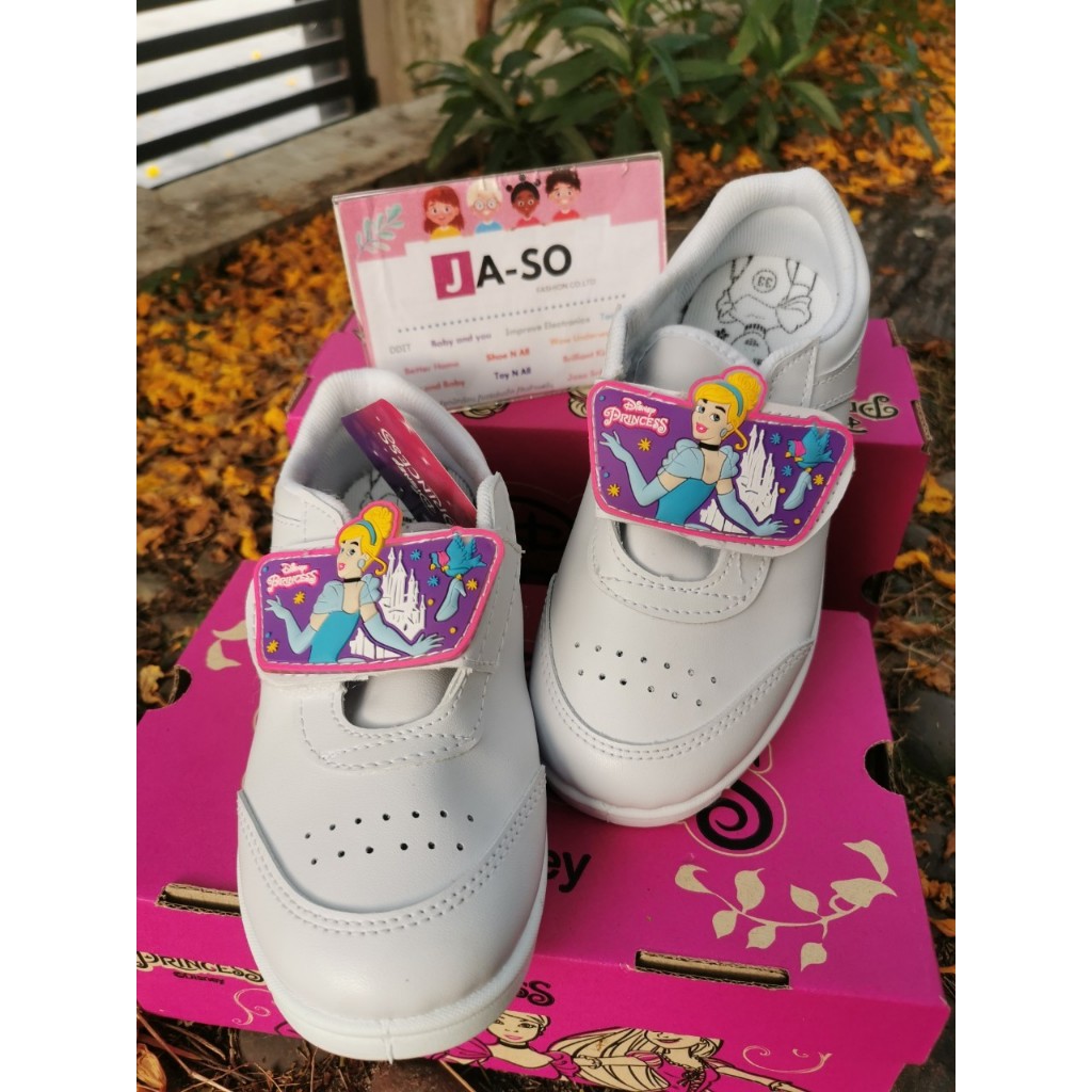 รองเท้านักเรียน Gerry Gang  มีไฟ รองเท้าพละ ผ้าใบเด็ก เกริ์ลรี่แก็งค์ เจ้าหญิง ลายใหม่ ก่อนวางห้าง พร้อมส่งทุกไซด์ - รูปที่ 4