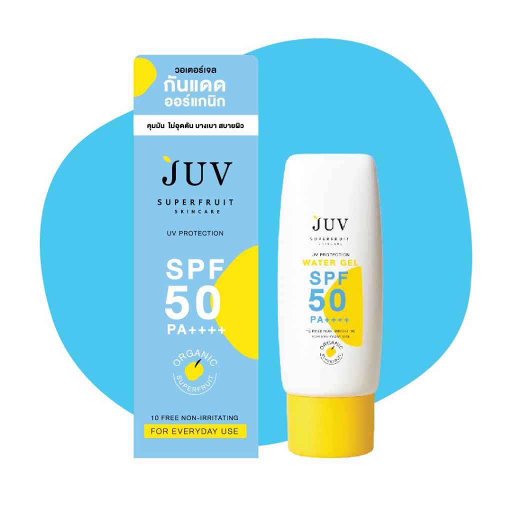 JUV จุ๊ฟ วอเตอร์ เจล ยูวี โพรเทคชั่น เอสพีเอส 50 พีเอ +++ Water Gel UV Protection SPF50PA+++ (30ml)