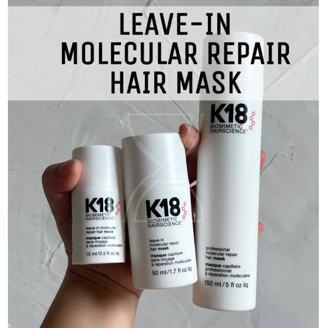 (พร้อมส่ง/ของแท้) K18 LEAVE-IN MOLECULAR REPAIR HAIR MASK มาส์กทรีตเมนต์ ฟื้นฟูในเวลาเพียง 4 นาที