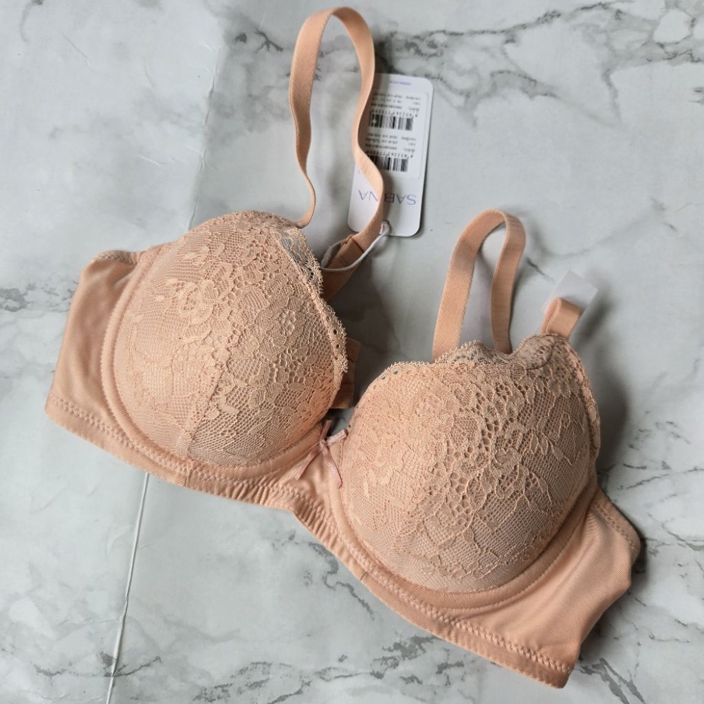 Sabina Habpy Perfect Bra Level 1 เสื้อชั้นใน  มีโครง รหัส HBD24011OL - สีส้มอ่อน