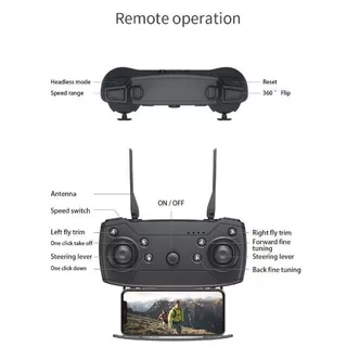 🔥2026 โดรนบังคับไร้สายคุณภาพสูง E88 Pro Max 4Kกล้องคู่พับได้ WiFi FPV ควบคุมแอป ของ เล่นทหาร🔥