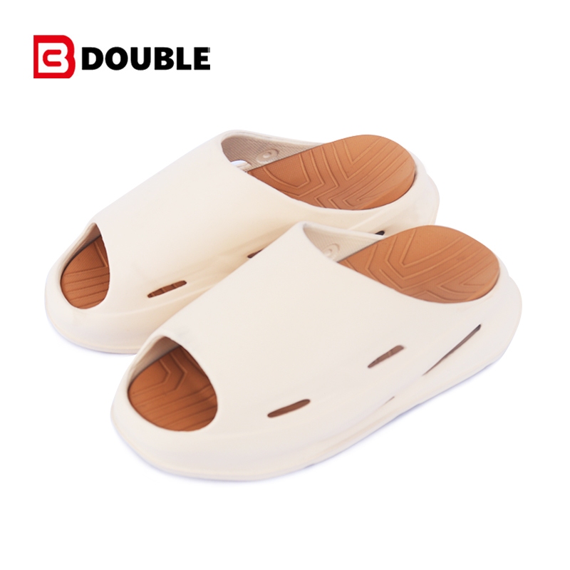 BB DOUBLE รองเท้าแตะแบบสวม สำหรับชายและหญิง พึ้นนิ่ม วัสดุ eva BDF517