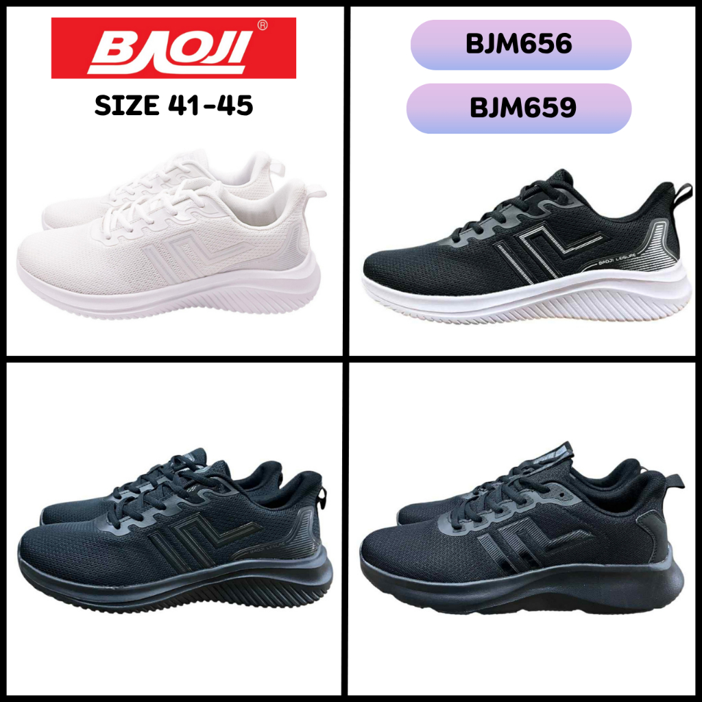 Baoji รองเท้าผ้าใบผูกเชือกสำหรับผู้ชาย รุ่น BJM656 BJM659 ไซส์ 41-45(XRTN)