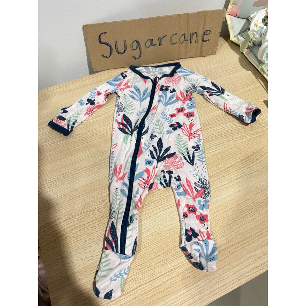 ส่งต่อชุดนอนเด็ก 0-3 ผ้านิ่ม ลื่น บาง ใส่สบาย Bestaroo บอดี้สูทแขนยาว ขายาว คลุมมือเท้าเด็ก
