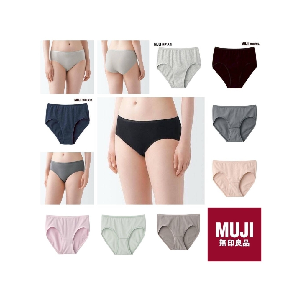 Muji​ กางเกงใน​ มูจิ​ ทรงเอวสูง​ เซ็ท​ 5​ ตัว​ M,L,XXL