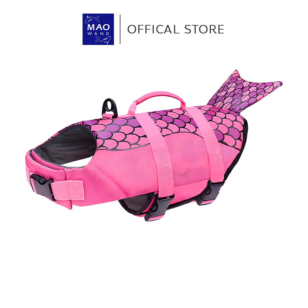 MAO เสื้อชูชีพสุนัข ผ้า Oxford มีหาง สีสันสดใส มีให้เลือกลายขนาด เหมาะสำหรับสัตว์เลี้ยง