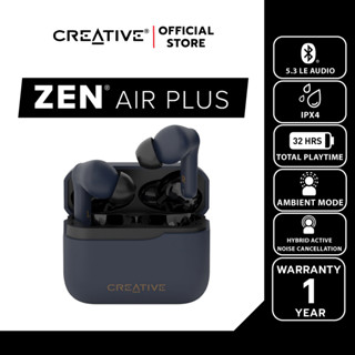 CREATIVE หูฟัง Zen Air Plus (สีน้ำเงินเข้ม) หูฟังอินเอียร์แบ…