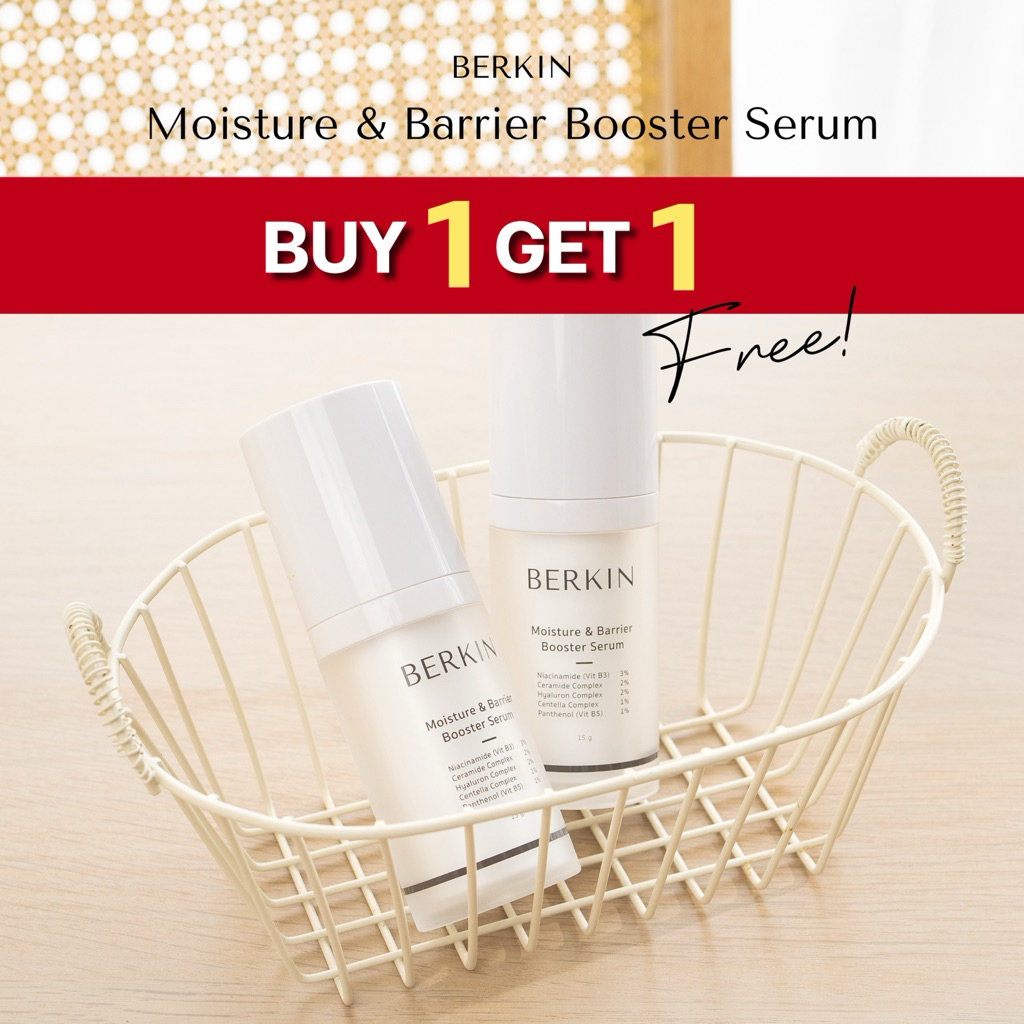 1 แถม 1 (EXP.01/26) BERKIN Moisture & Barrier Booster Serum