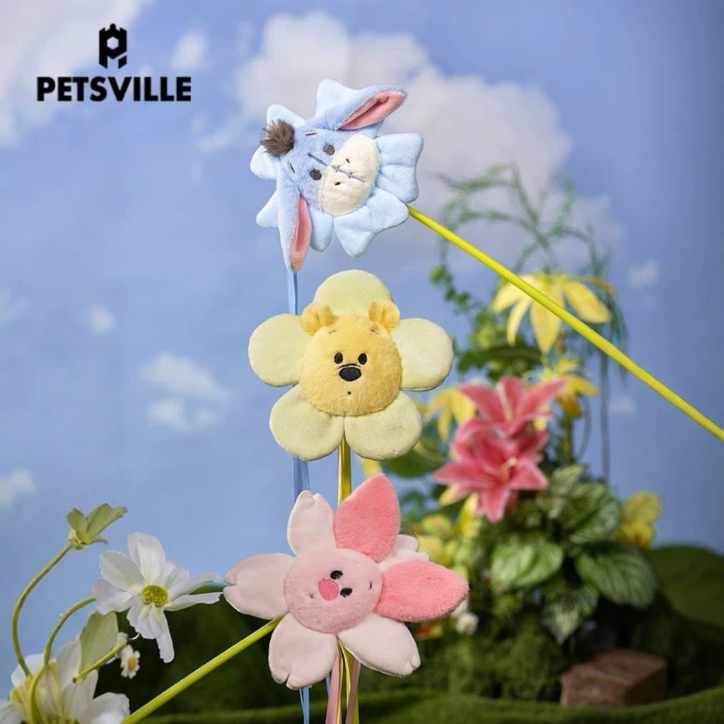 [🇹🇭พร้อมส่ง🍯] PETSVILLE ไม้ตกน้องแมวลายลิขสิทธิ์ Winnie the Pooh