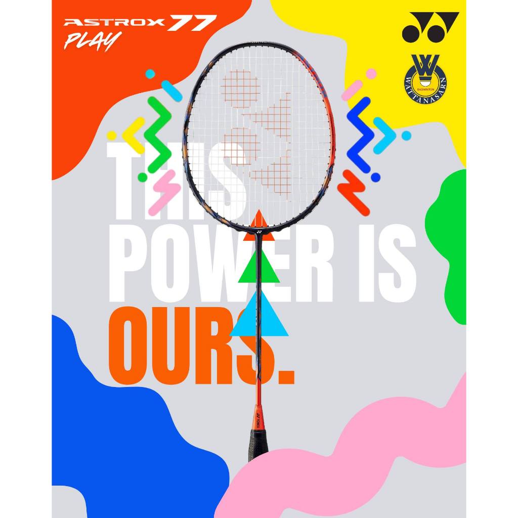 ไม้แบดมินตัน ASTROX 77 PLAY แถมเอ็น กริป ซอง