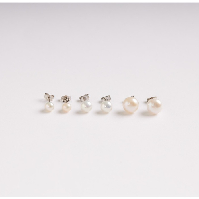 Pearlisticไข่มุกทรงซาลาเปา สีขาว ขนาด 5, 7 และ 8 ทรงคลาสสิค