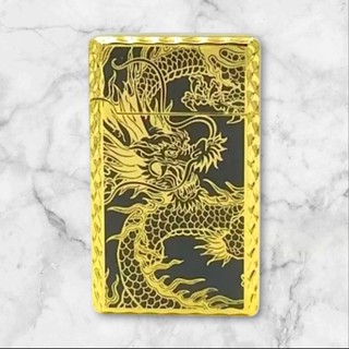 ไฟแช็คแก๊ส ลายมังกร เป็นไฟฟู่ 
มี 2 สี คือ สีทอง และสีเงิน

…