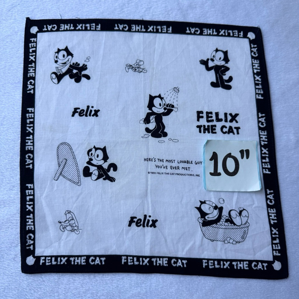 Felix the cat ผ้าเช็ดหน้า ฟิลิกส์ เดอะแคท