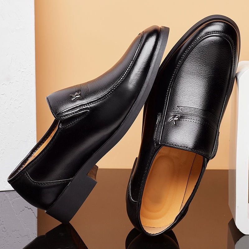 รองเท้าหนังผู้ชาย คัทชูผู้ชาย รองเท้าทำงานสีดำ สามารถใส่ไปทำงานได้ ขนาด 39-45 - รูปที่ 7