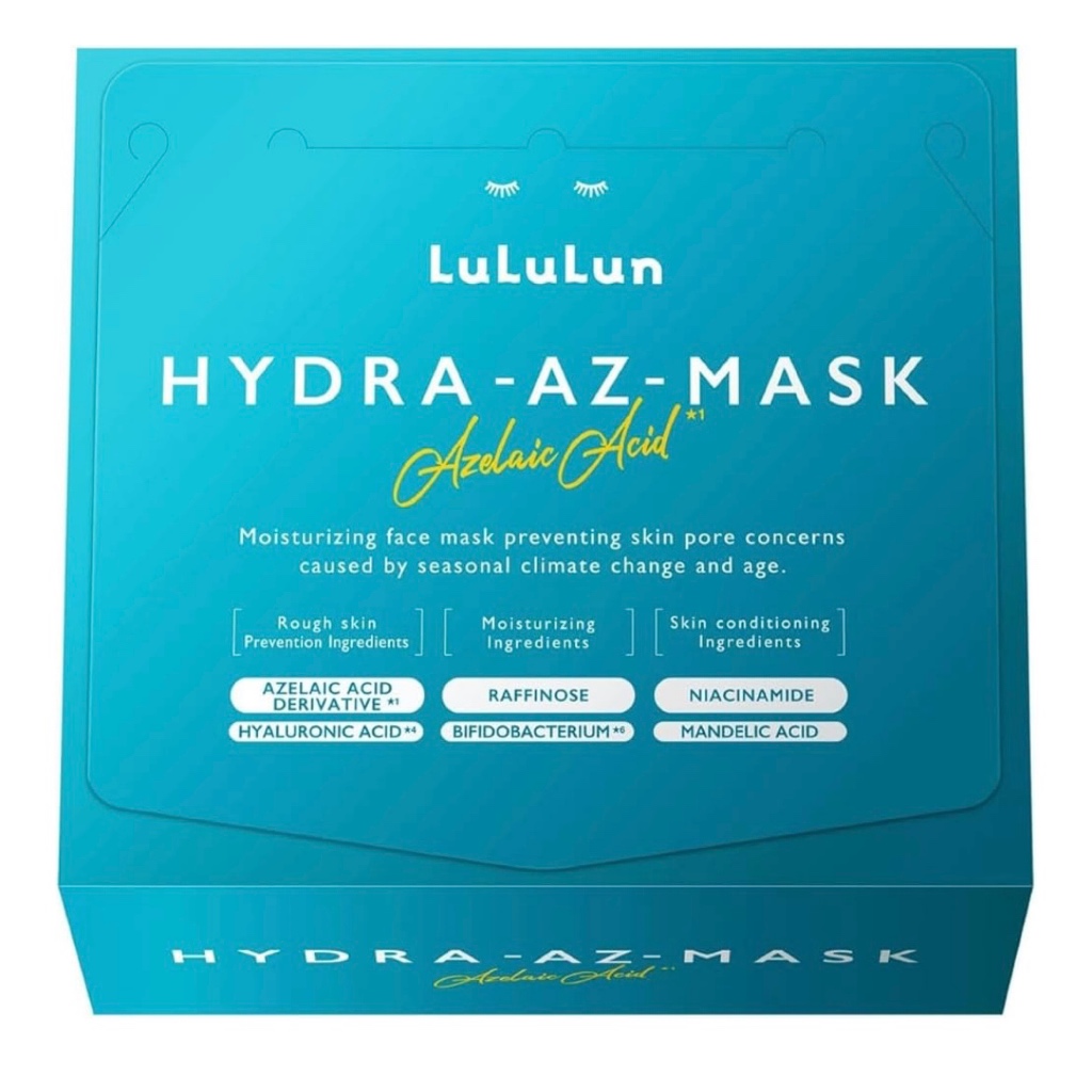 LuLuLun Hydra AZ Mask Large 28 Sheets Face Pack Sheet Mask Japan