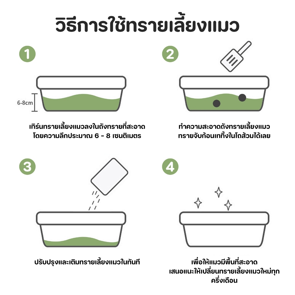 👑The best-selling Tofu cat litter👑🐱 ทรายแมวเต้าหู้ 6L| ดับกลิ่นขั้นเทพ💨 เททิ้งโถส้วม/ฝุ่นน้อย/จับก้อนเร็ว | โปรฯเด็ด! - รูปที่ 7