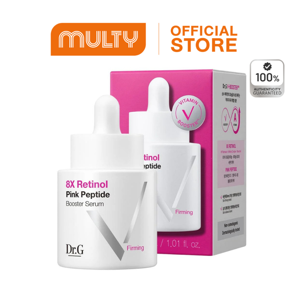 Dr.G 8X Retinol Pink Peptide Booster Serum 30 ml.เซรั่มเรตินอลเปปไทด์ บูสวอลุ่มผิว กระตุ้นคอลลาเจน