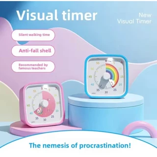 Yunbaoit Visual Timer พร้อม Night Light โรงเรียน Minuteur 60 นาทีจับเวลาถอยหลังสําหรับเด็กและผู้ใหญ่ Pomodoro