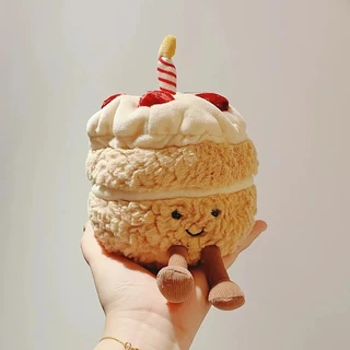 ✨ตุ๊กตาเค้กวันเกิด 🍰HAPPY BIRTHDAY CAKE มีไฟ LED มีเสียงเพลง ตุ๊กตา ของขวัญวันเกิด