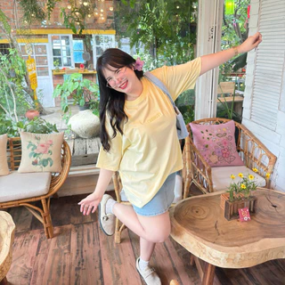 Oversized t-shirt By geebeety เสื้อยืดโอเวอร์ไซส์จีบีตี้ 7วัน7สี 💖 ตัวใหญ่มาก หน้าผ้าอก54นิ้ว+