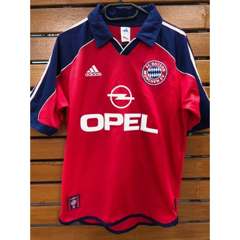 BAYERN MUNICH 2000 GERMANY ADIDAS SOCCER JERSEY TEE Shirt Small S เสื้อบอลวินเทจ ลีคเยอรมัน บาเยิร์น