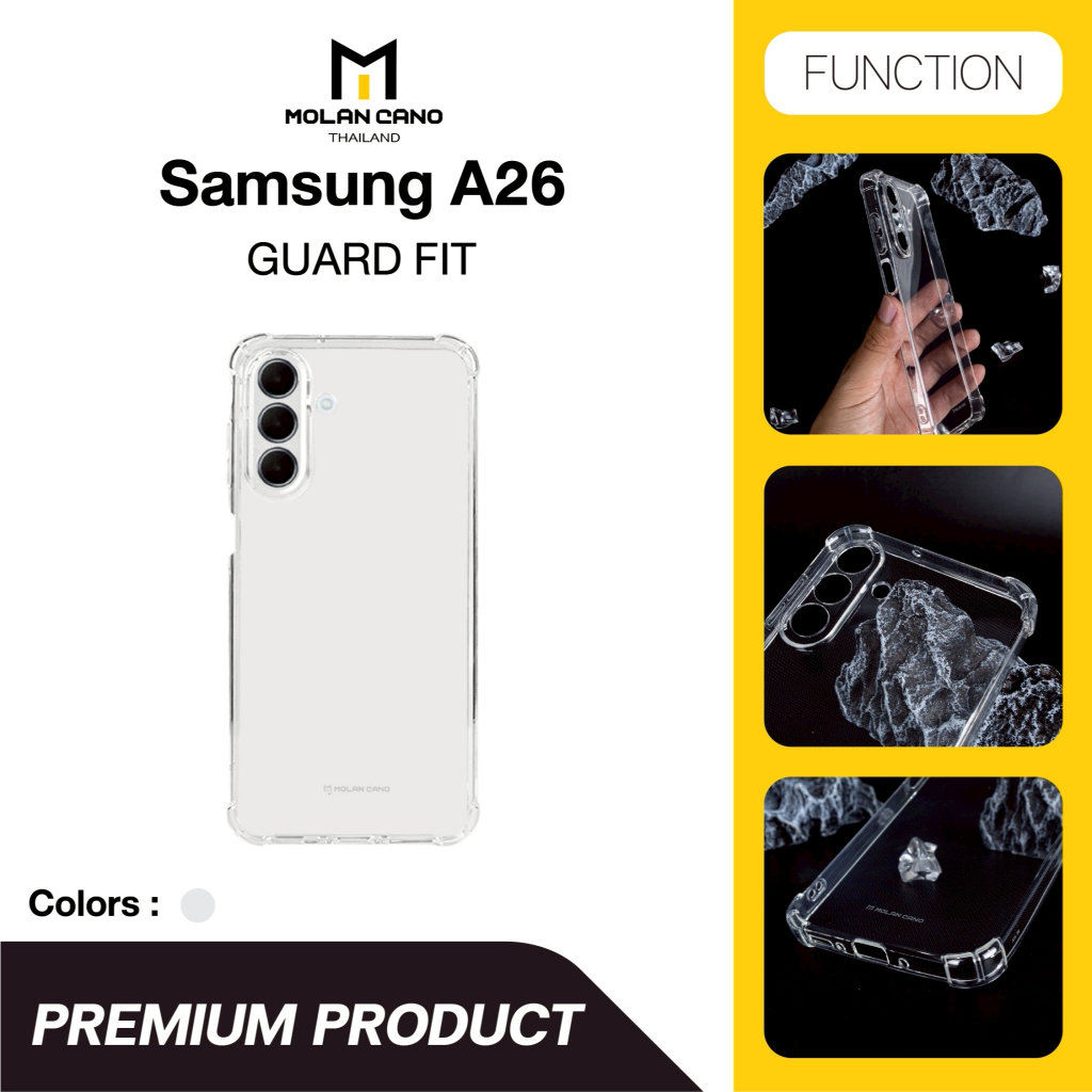 MOLAN CANO รุ่น A26 เคสใส เคสนิ่ม เคสกลิตเตอร์ กากเพชร เคส Glitter Jelly Clear Case