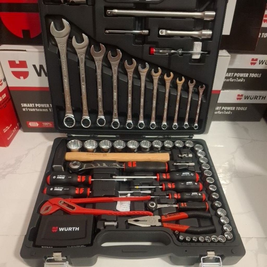 ประแจชุดเครื่องมือช่าง 93 ชิ้น WURTH แบรนด์เยอรมัน