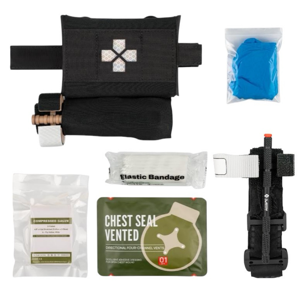 Micro Trauma Kit EDC FlareSyn | ชุดปฐมพยาบาลฉุกเฉินขนาดเล็ก | พกพาสะดวก | สำหรับ Tactical / Survival