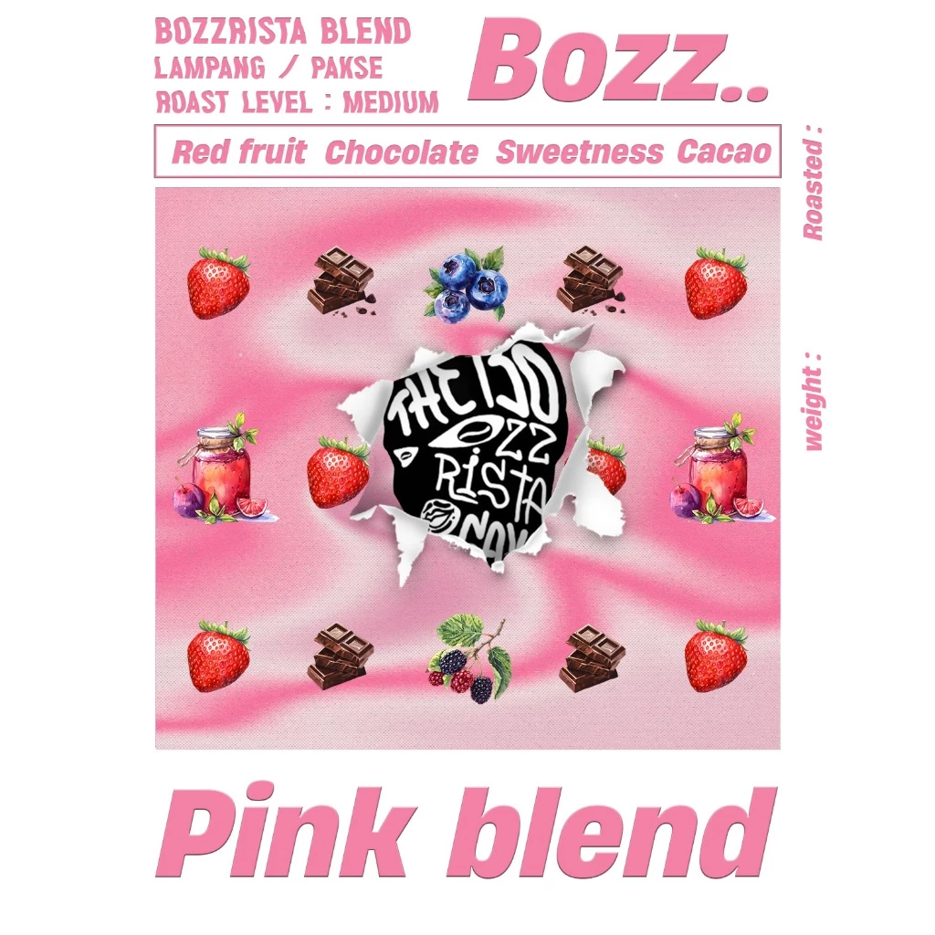 Thebozzrista Blend Coffee : Pink Blend Medium Roast (คั่วกลาง)