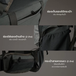 (รับประกัน 3 ปี) WANDERER 60L กระเป๋าเป้เดินป่า เป้แบ็คแพ็ค สำหรับนักผจญภัยตัวจริง มีดามเหล็ก ถึก ทน เท่ เซฟหลังดีที่สุด