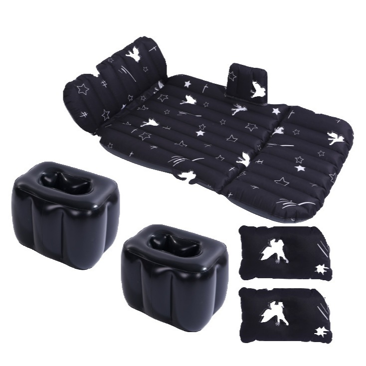 【อุปกรณ์ครบชุด】ที่นอนเป่าลมในรถยนต์สำหรับสองที่นั่ง ที่นอนเบาะรถยนต์ พร้อมเครื่องสูบลมไฟฟ้า หมอนเป่าลม 2 ใบ แผ่นป้อ - รูปที่ 2