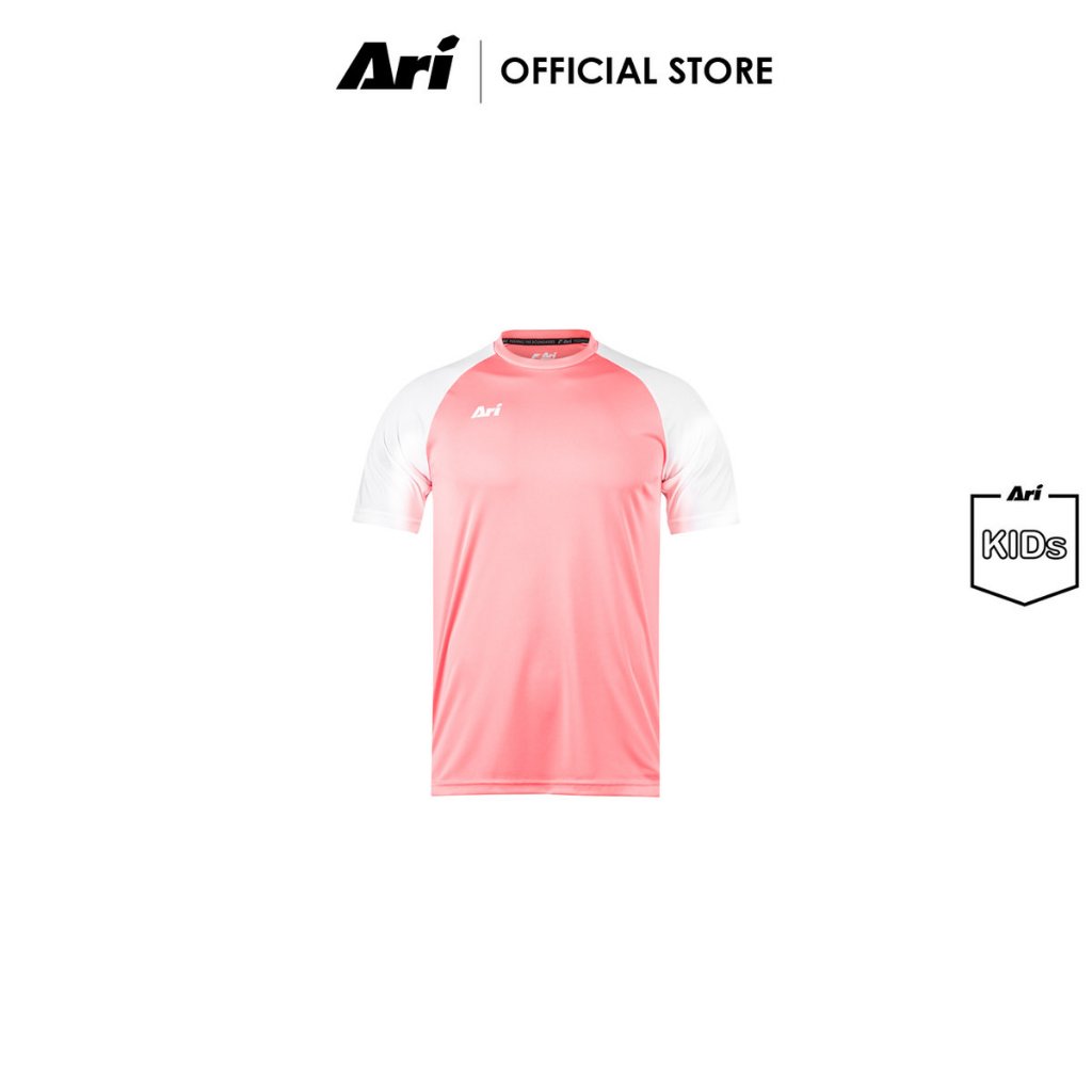 ARI KIDS ESSENTIAL 2TONES TEAM JERSEY - NEON PINK/WHITE (AAP2423-72) เสื้อฟุตบอล เด็ก อาริ ESSENTIAL 2TONES สีชมพูขาว