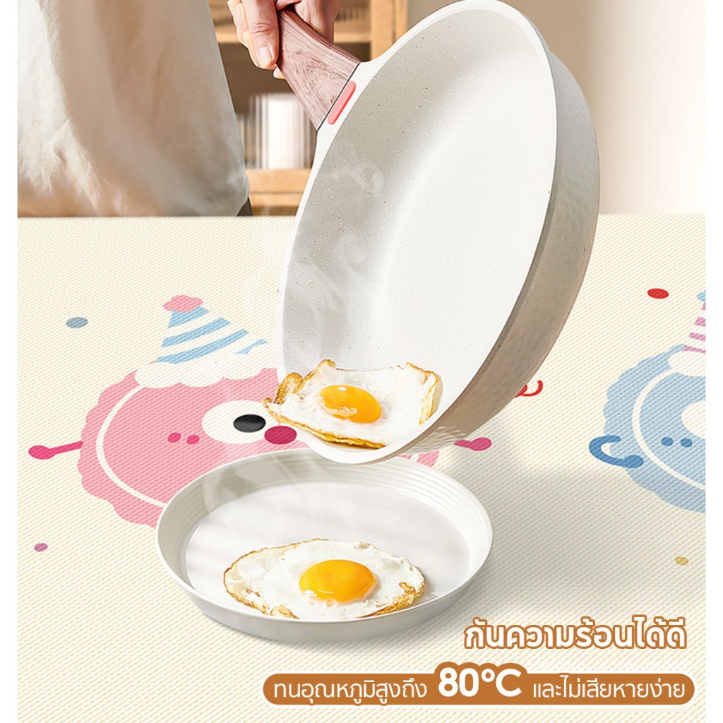 ผ้าปูโต๊ะลายการ์ตูนน่ารัก ผ้าปูโต๊ะรับประทานอาหาร ins style กันน้ำน้ำมันและคราบ ทำความสะอาดง่าย PVC 90X140 - รูปที่ 7